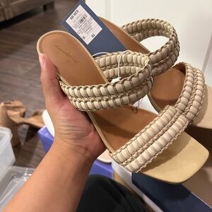Women's Cream Sandals